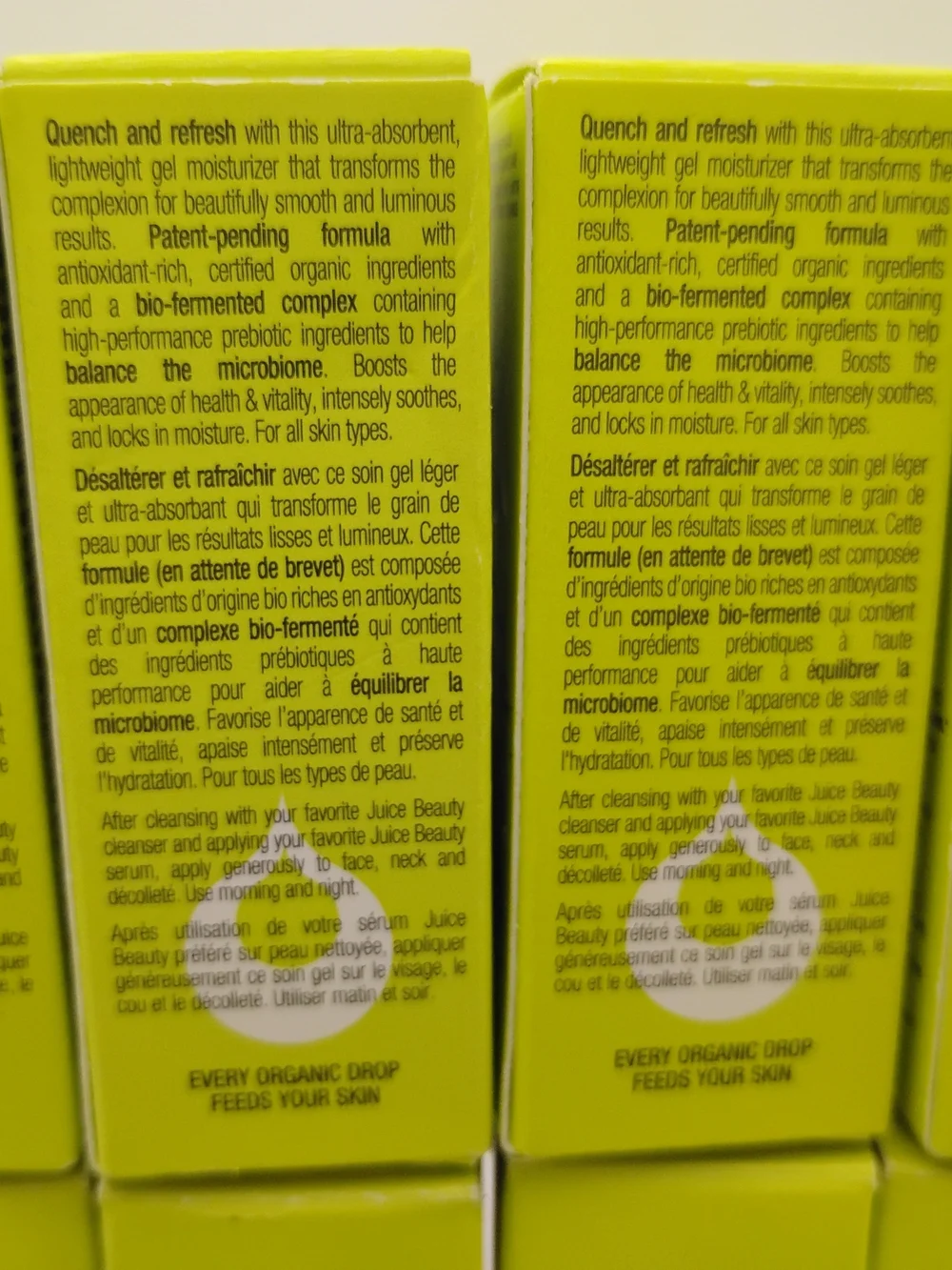 X8 Juice Beauty Prebiotix Viola + Kumaru Hydrating Gel 7.8ML Each